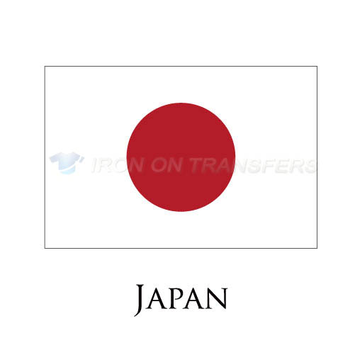 Japan flag Iron-on Stickers (Heat Transfers)NO.1902